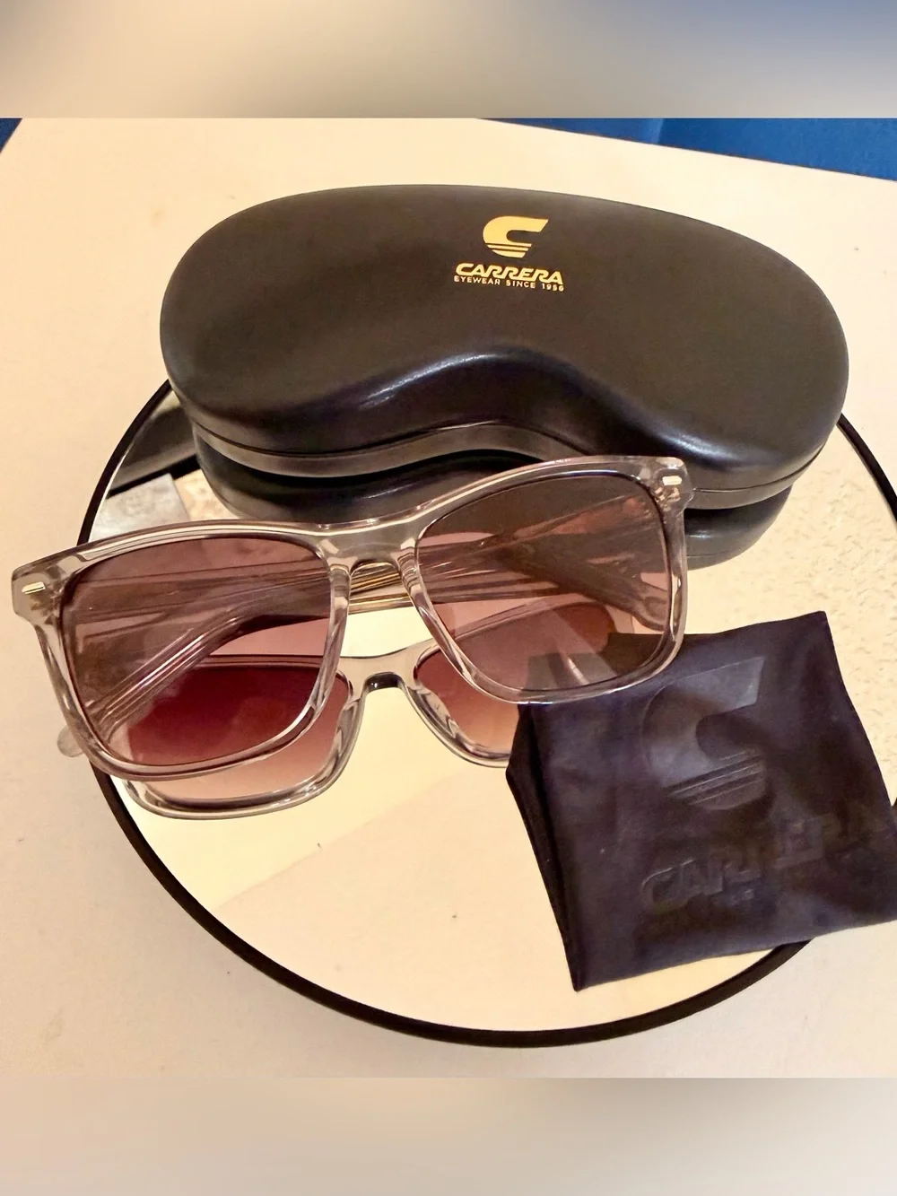 Carrera 3001/S square-frame sunglasses Color Code: KB7 HA UV Protection NWT